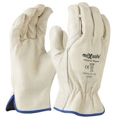 Picture of Maxisafe Premium Full Grain Leather Riggers Glove - Retail Carded