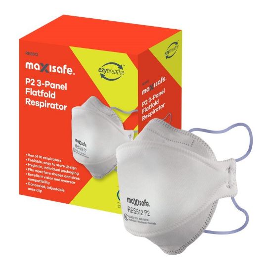 Picture of P2 3-Panel Flat fold Respirator