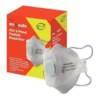 Picture of P2 3-Panel Flat fold Respirator with valve