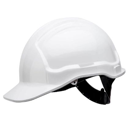 Picture of Tuffgard White Non-Vented Hard Hat - Polycradle Sliplock Harness