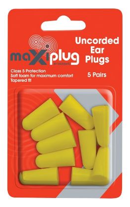 Picture of MaxiPlug Uncorded Earplugs - Blister Pack of 5 pairs