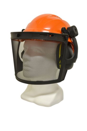 Picture of Forestry Kit - Orange Helmet with Mesh Visor & Muff