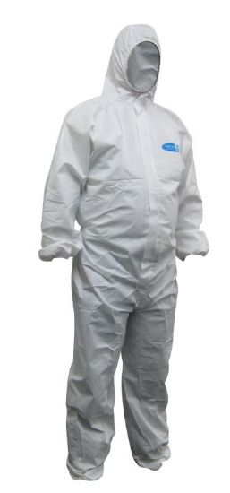 Picture of  'Koolguard' Laminated Disposable Coveralls - White - Type 5/6