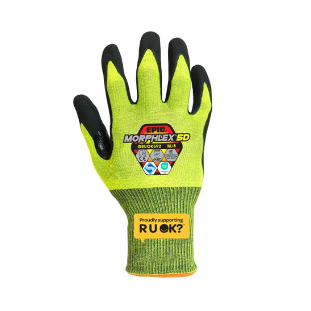 Picture of Glove EPIC® Morphlex™ R U OK? 5D Cut Resistant Nitrile 