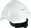 Picture of Maxisafe Long Peak White Vented Hard Hat, ratchet harness