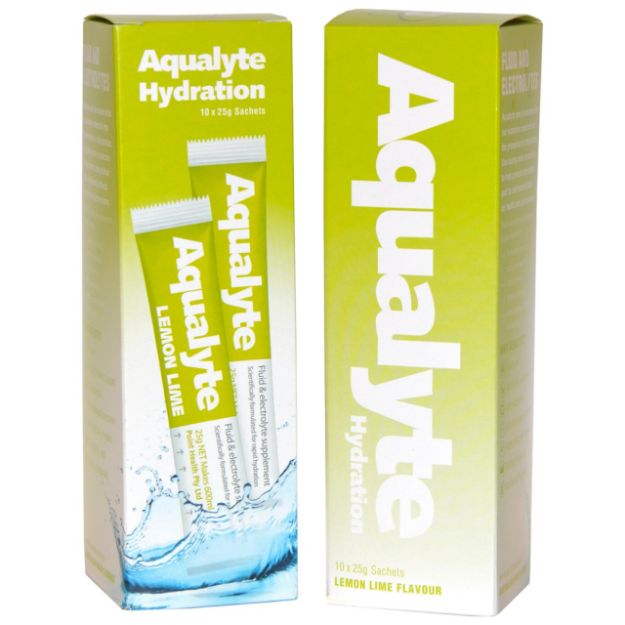 Picture of Aqualyte Lemon/Lime Flavour, 25g Sachets, Box of 10