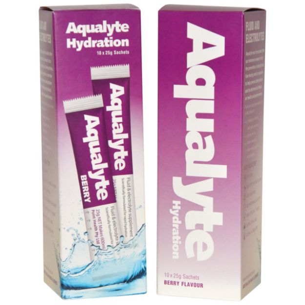 Picture of Aqualyte Berry Flavour, 25g Sachets, Box of 10