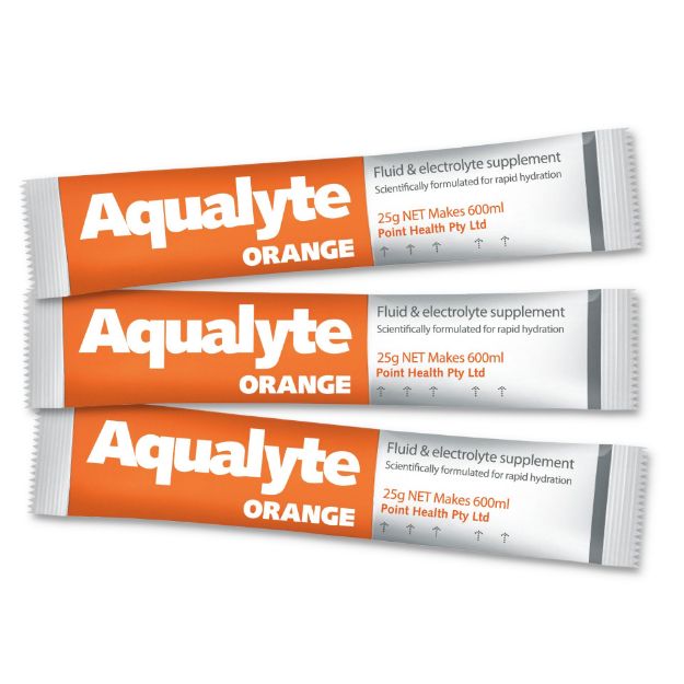 Picture of Aqualyte Orange Flavour, 25g Sachets, Box of 50