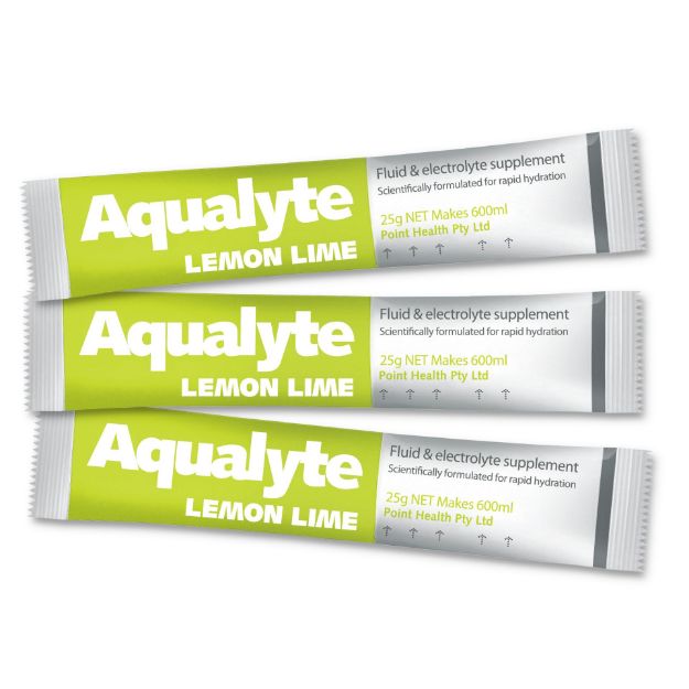 Picture of Aqualyte Lemon/Lime Flavour, 25g Sachets, Box of 50