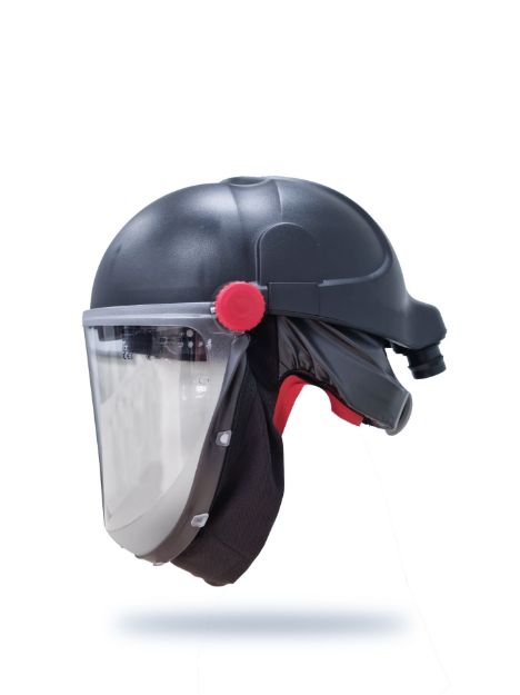 Picture of CleanAir Helmet CA-40G with Clear flip up Cylindrical Visor