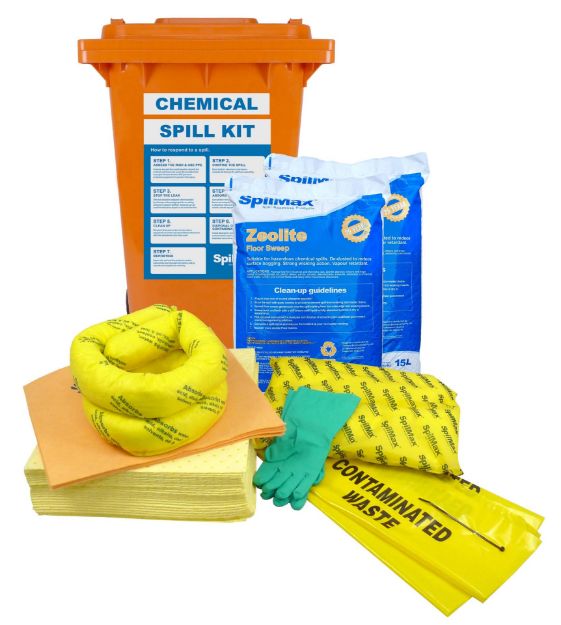 Picture of SpilMax 140L Workplace Spill Kit - Chemical with 15L Zeolite