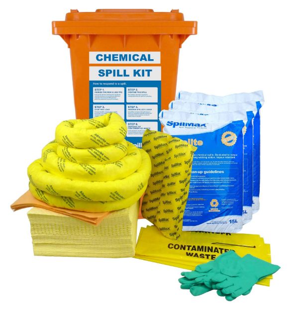 Picture of SpilMax 240L Workplace Spill Kit - Chemical with 15L Zeolite