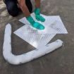 Picture of SpilMax Cotton Organic Absorbent Mini Boom - Oil & Fuel (1,200mmL x 75mmDia)